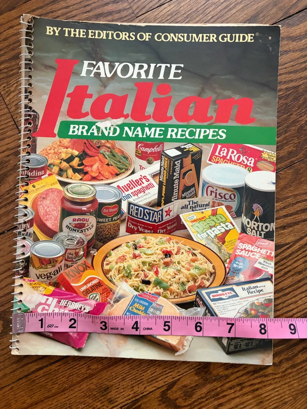 Vintage Favorite Italian Brand Name Recipes Spiral-Bound Cookbook